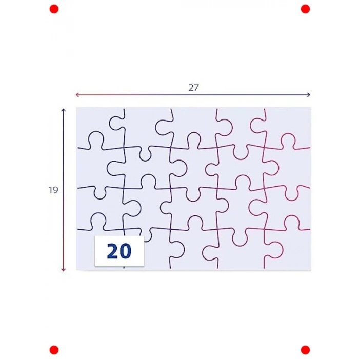 Kahramanlar Temalı Çocuk Yapbozu - 20 Parça