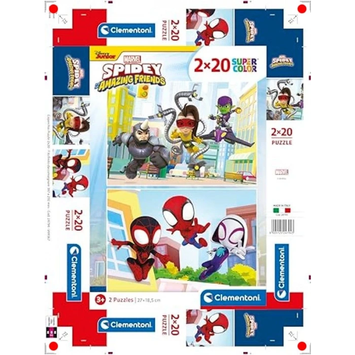 Kahramanlar Temalı Çocuk Yapbozu - 20 Parça