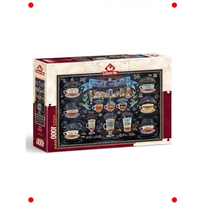 Kahve Temalı 1000 Parça Dekoratif Yapboz