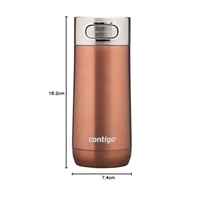 Kahverengi 360 ml Kapasiteli Contigo Termos Bardak