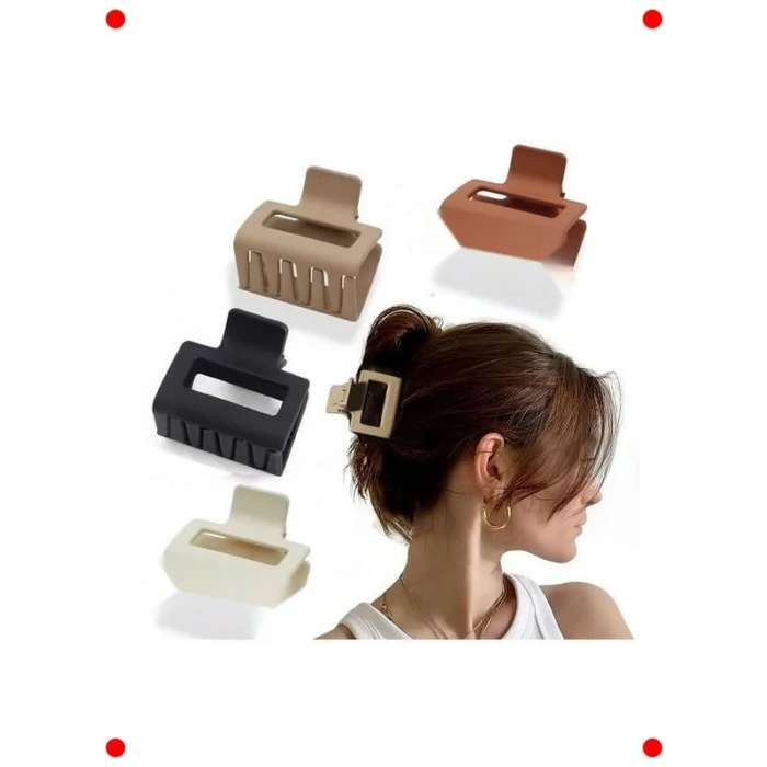 Kahverengi 4lü Mandal Toka Seti - Kadife Tasarım