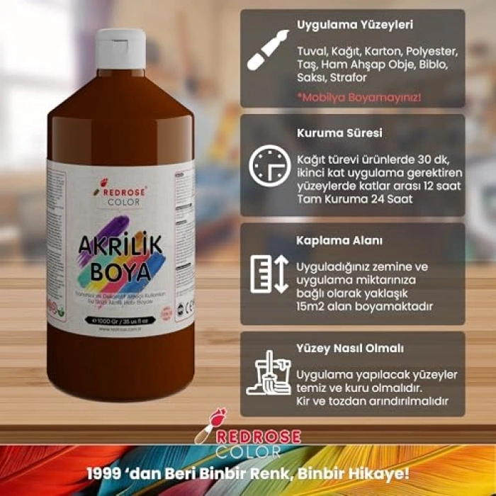 Kahverengi Akrilik  1000gr