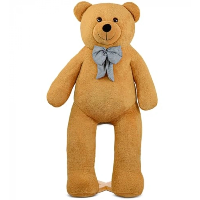 Kahverengi Dev Peluş Ayı, Papyonlu Sevimli 160 cm Hediye
