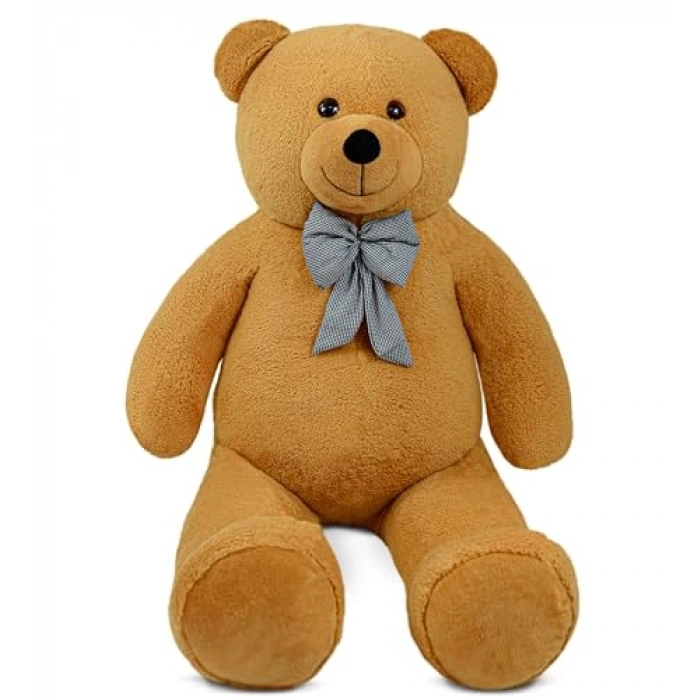 Kahverengi Dev Peluş Ayı, Papyonlu Sevimli 160 cm Hediye