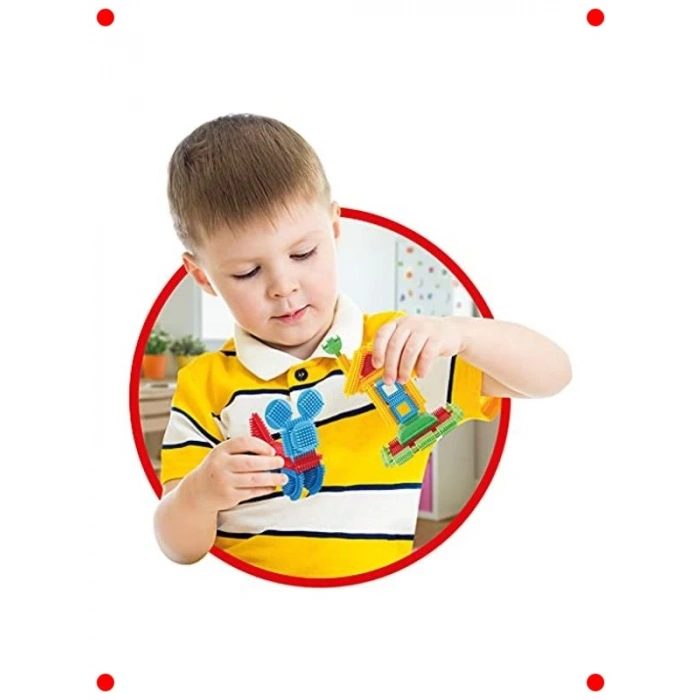 Kaktüs Bloklar Yapı Seti - 120 Parça Kova