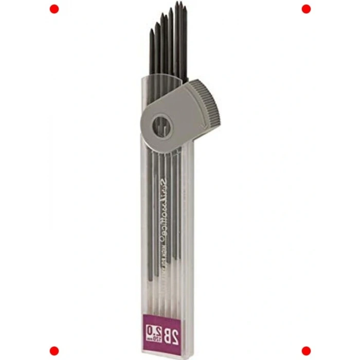 Kalem İçin 2.0 mm Min Uç Seti, 12li 2B Sertlik