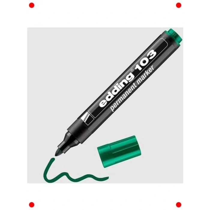 Kalıcı İşaretleyici Kalem - Yeşil Renk