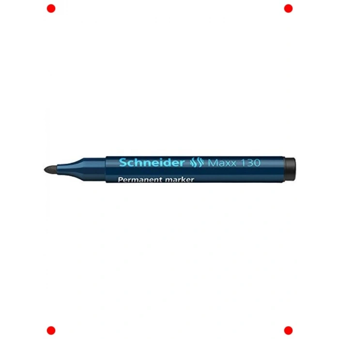 Kalıcı Marker Kalem, Yuvarlak Uçlu, Siyah, Tekli