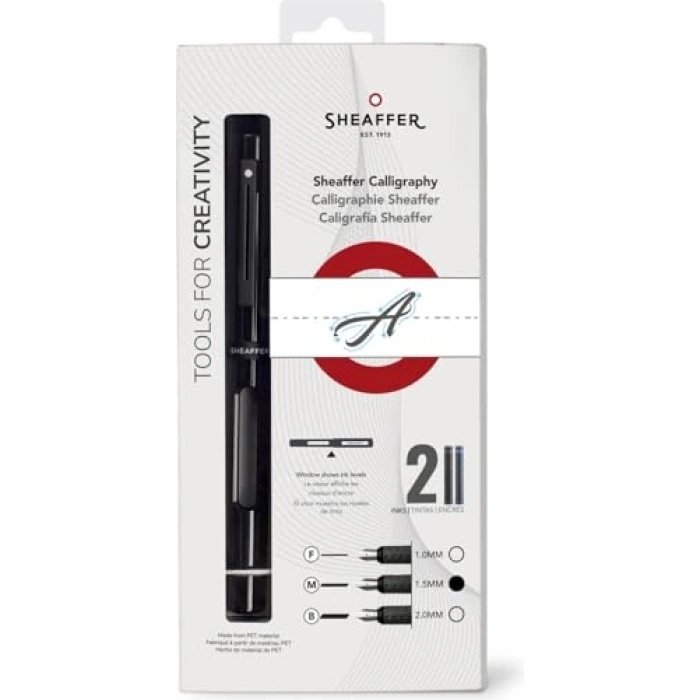 Kaligrafi Dolma Kalem, Siyah Renkli İnce Uç