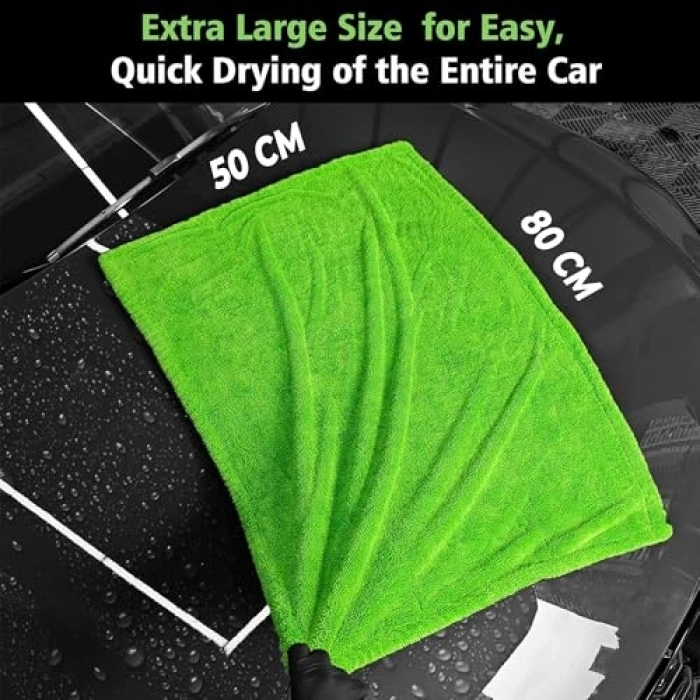 Kalın Oto Kurulama Havlusu, 50x80 cm Çift Taraflı