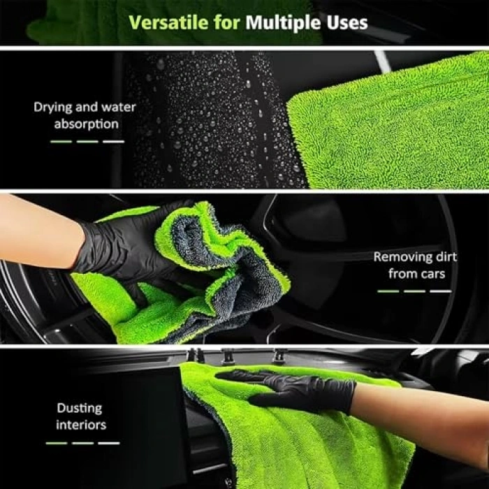 Kalın Oto Kurulama Havlusu, 50x80 cm Çift Taraflı