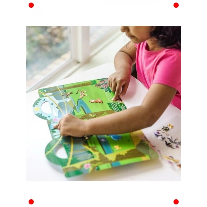 Kalın Safari Temalı Gummisticker Oyuncak Seti