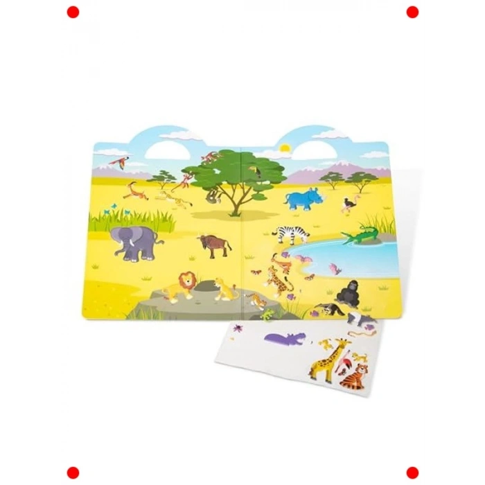 Kalın Safari Temalı Gummisticker Oyuncak Seti