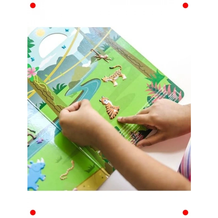 Kalın Safari Temalı Gummisticker Oyuncak Seti