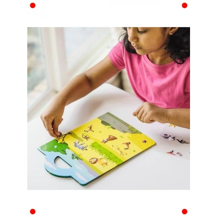 Kalın Safari Temalı Gummisticker Oyuncak Seti