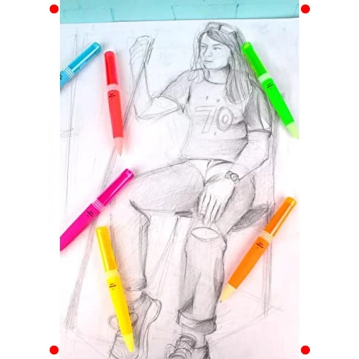 Kalın Uçlu Mekanik Kurşun Kalem 1.3mm - Yeşil