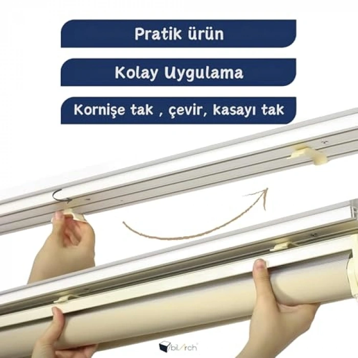 Kaliteli 10 Adet Zebra Perde Kornişe Takma Aparatı - Pratik Kullanım