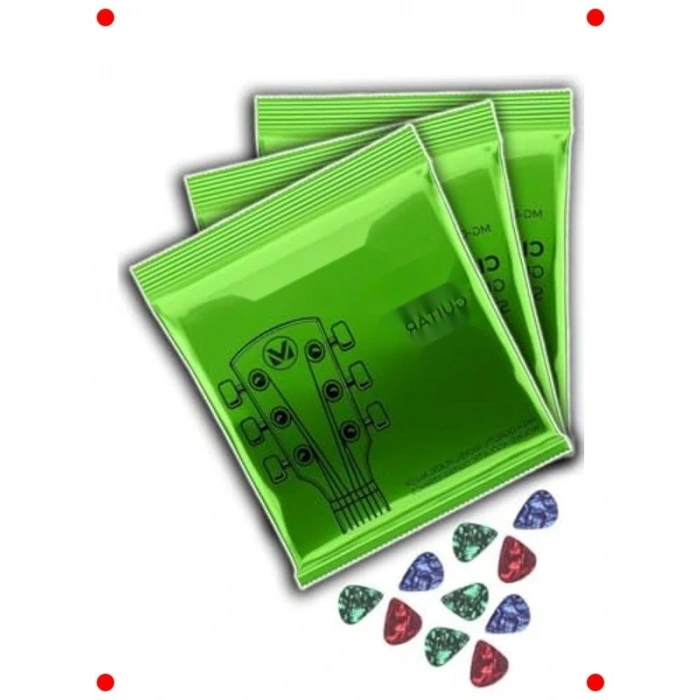 Kaliteli Klasik Gitar Teli Seti - 3 Takım + 10 Pena