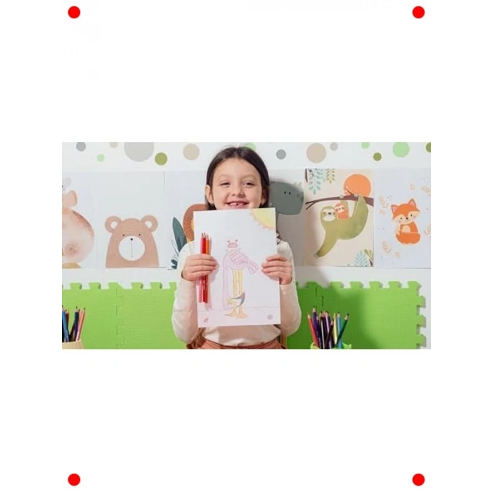 Kaliteli Kuru Boya Kalem Seti, 12+1 Renk