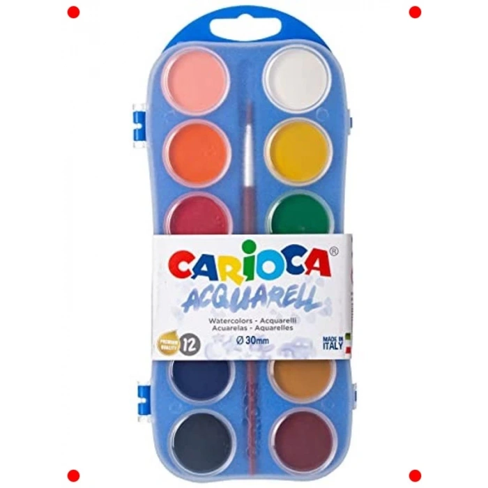 Kaliteli Sulu Boya Seti - 12 Renk (30mm)