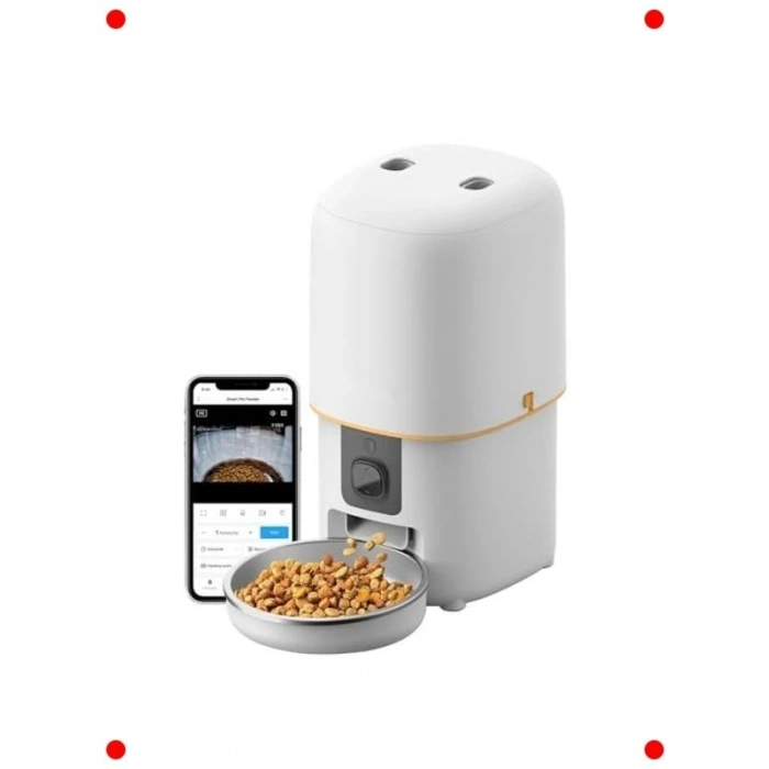 Kameralı Akıllı Otomatik Evcil Hayvan Mama Kabı