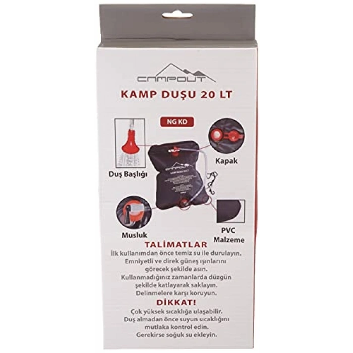 Kamp Duşu 20 Lt, Renkli, Stant