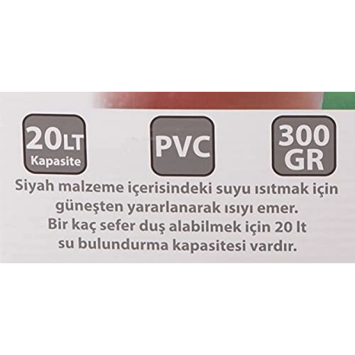 Kamp Duşu 20 Lt, Renkli, Stant