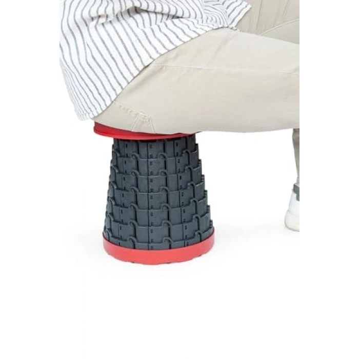 Kamp ve Banyo İçin Katlanabilir Akordiyon Tabure