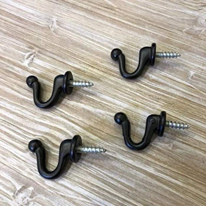 Kanca Askı Siyah (4 Adet)