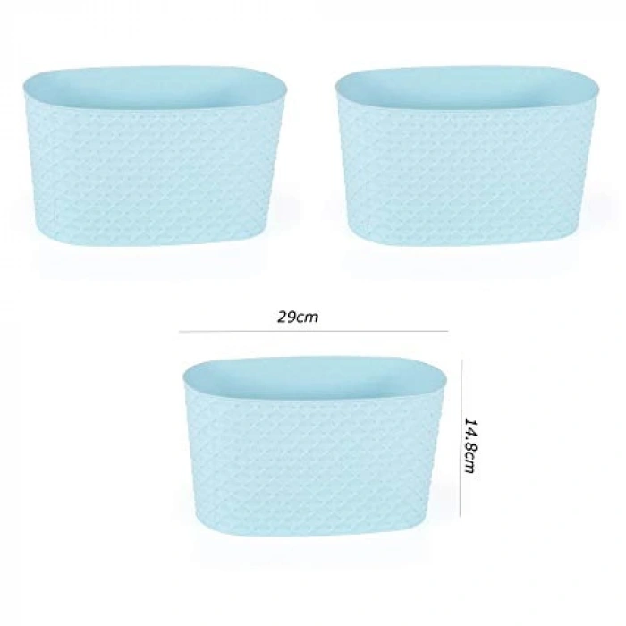 Kapadokya Saksı, Pastel Mavi, 3 Adet