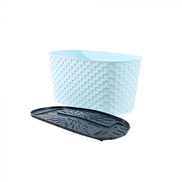 Kapadokya Saksı, Pastel Mavi, 3 Adet