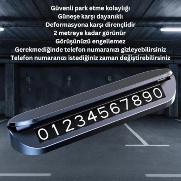 Kapaklı Gizlenebilir Araç Park Numaratörü, Geçici Park İçin