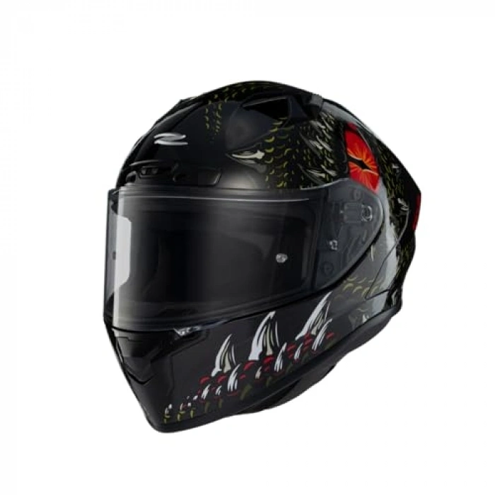 Kapalı Motosiklet Kaskı Red L Boy