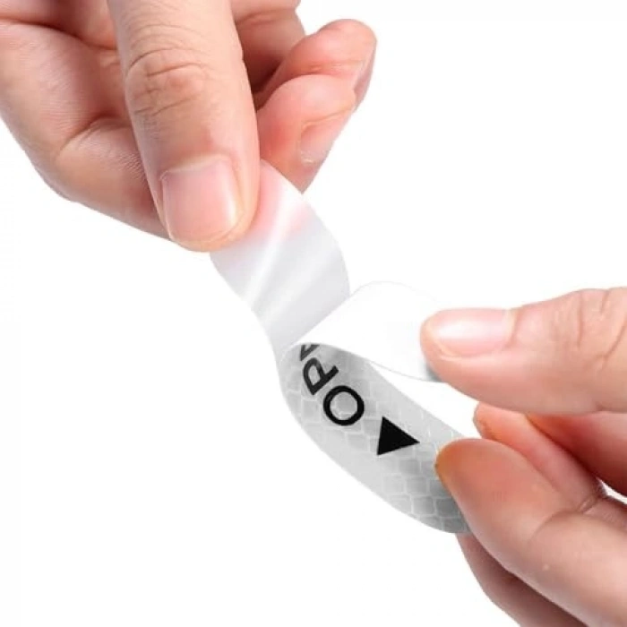 Kapı Açık Uyarı Etiketi, Gece Görünürlüklü Sarı Renkli 4 Adet