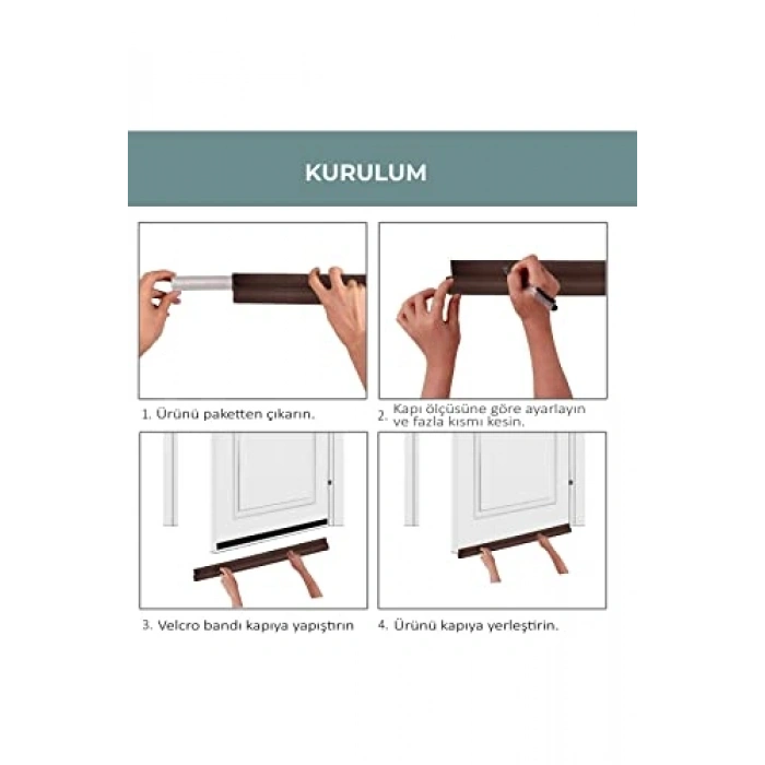 Kapı Altı Rüzgar Önleyici Sünger, Isı Yalıtım Özelliği ile