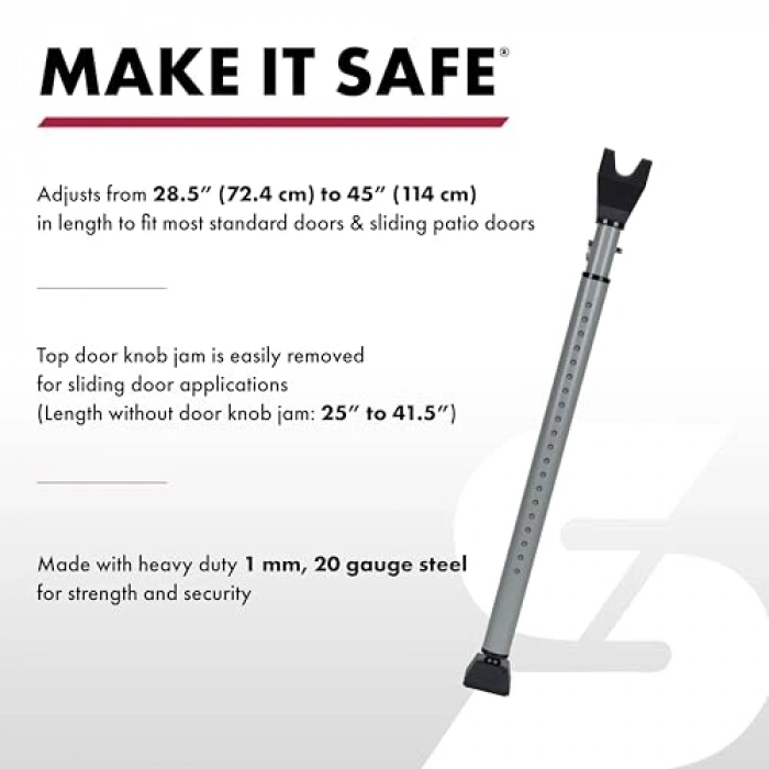 Kapı güvenlik çubuğu, 115 dB alarm