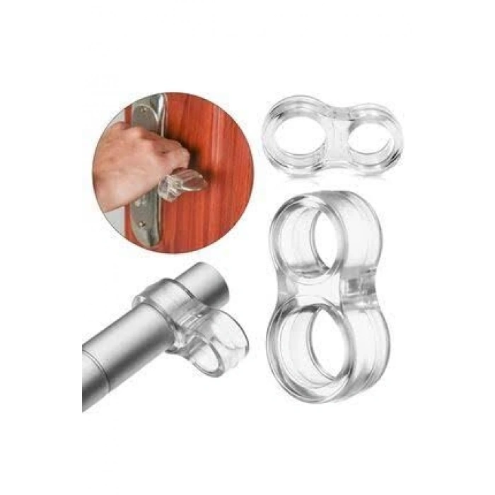 Kapı Kolu Stoperi, Duvar Koruyucu Tampon, Silikon Durdurucu, 6 Adet