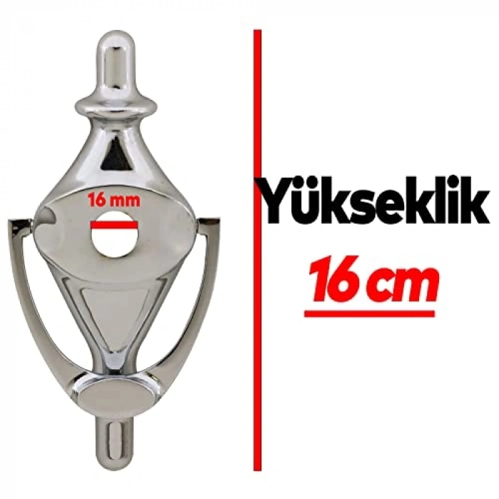 Kapı Tokmağı, Krom Renk, Tak Tak Zil Uyumlu