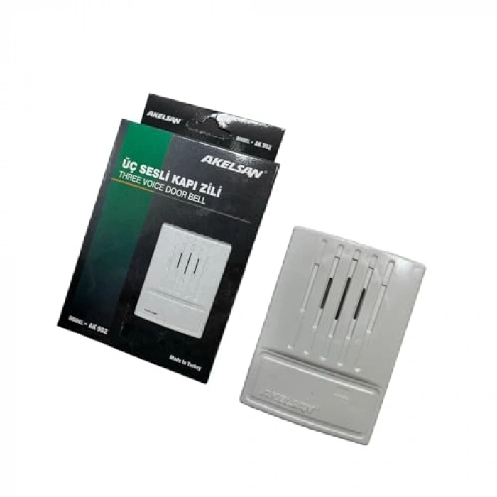 Kapı Zili, 3 Sesli ve 12V AC İle Kolay Montaj