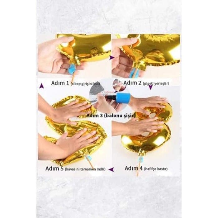 Kapibara Temalı Doğum Günü Folyo Balon Seti