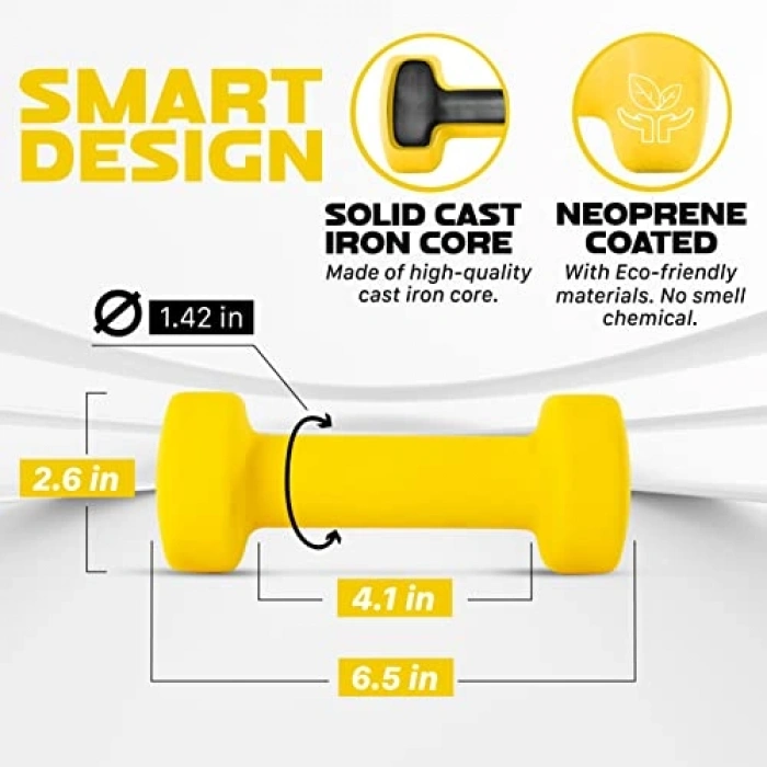 Kaplamalı 2li Dumbbell Ağırlık Seti