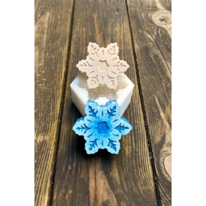 Kar Tanesi Mum Kalıbı: Silikon Tasarım