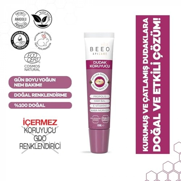 Kara Mürverli Dudak Koruyucu, 10 ml, Nemlendirici