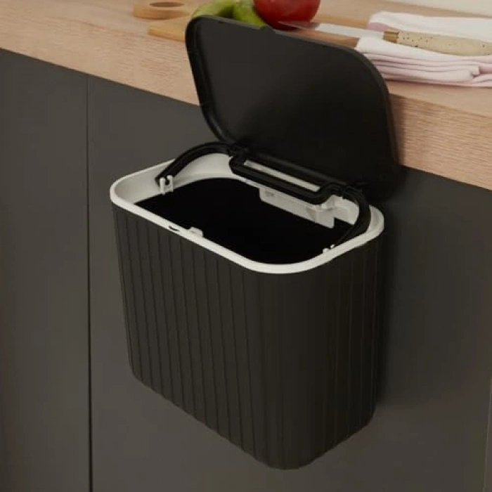 Karaca Home Pino 8 Lt Çöp Kovası Siyah