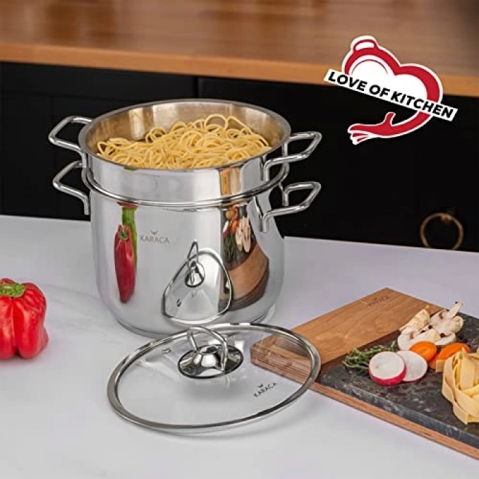 Karaca Mutfaksever İndüksiyon Tabanlı Çelik Spagetti Tenceresi