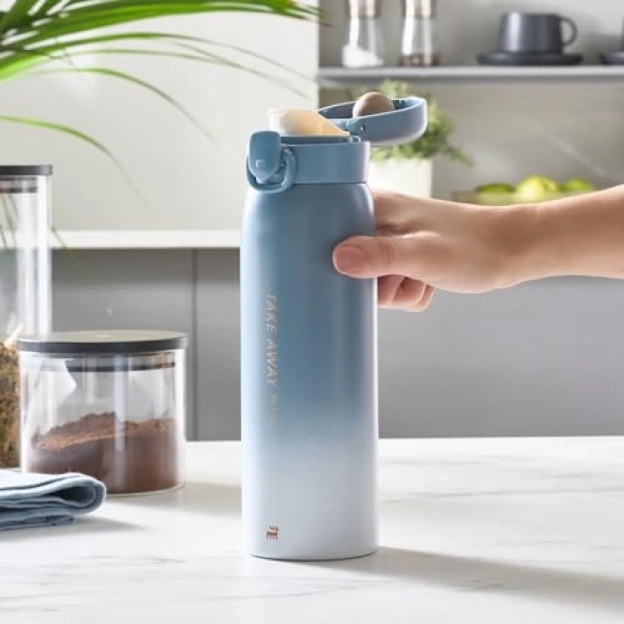 Karaca Skyfall Çelik Sızdırmaz Termos 500 Ml Mavi