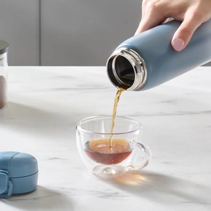 Karaca Skyfall Çelik Sızdırmaz Termos 500 Ml Mavi