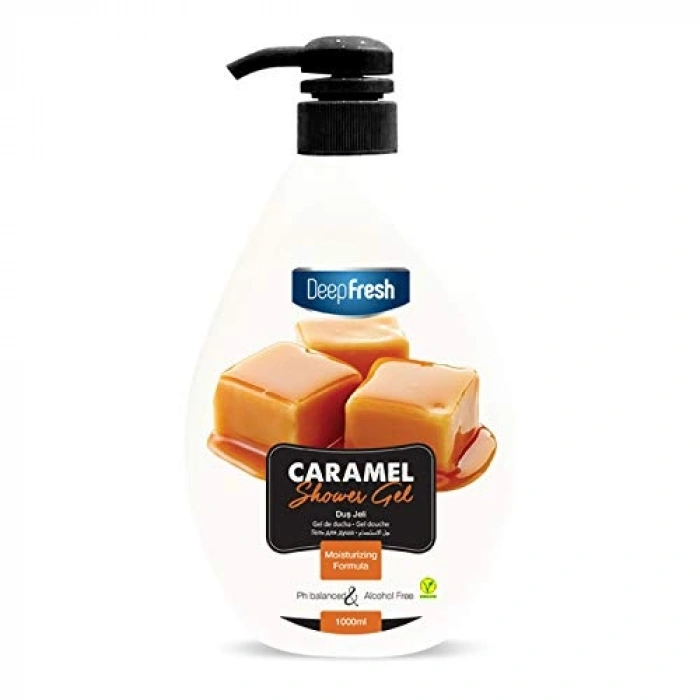Karamel Aromalı Duş Jeli, 1 Litre Boyutunda