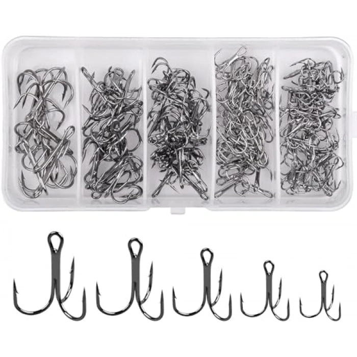 Karbon Çelik Olta İğne Seti, 3lü Paket ile Dayanıklı