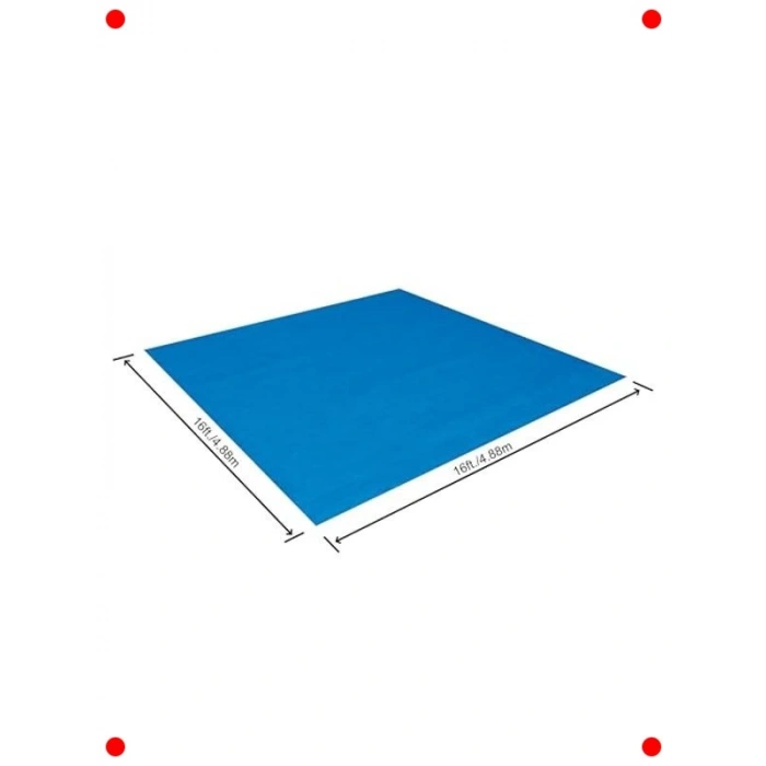 Kare Havuz Zemin Koruyucu Örtü 4,88m x 4,88m